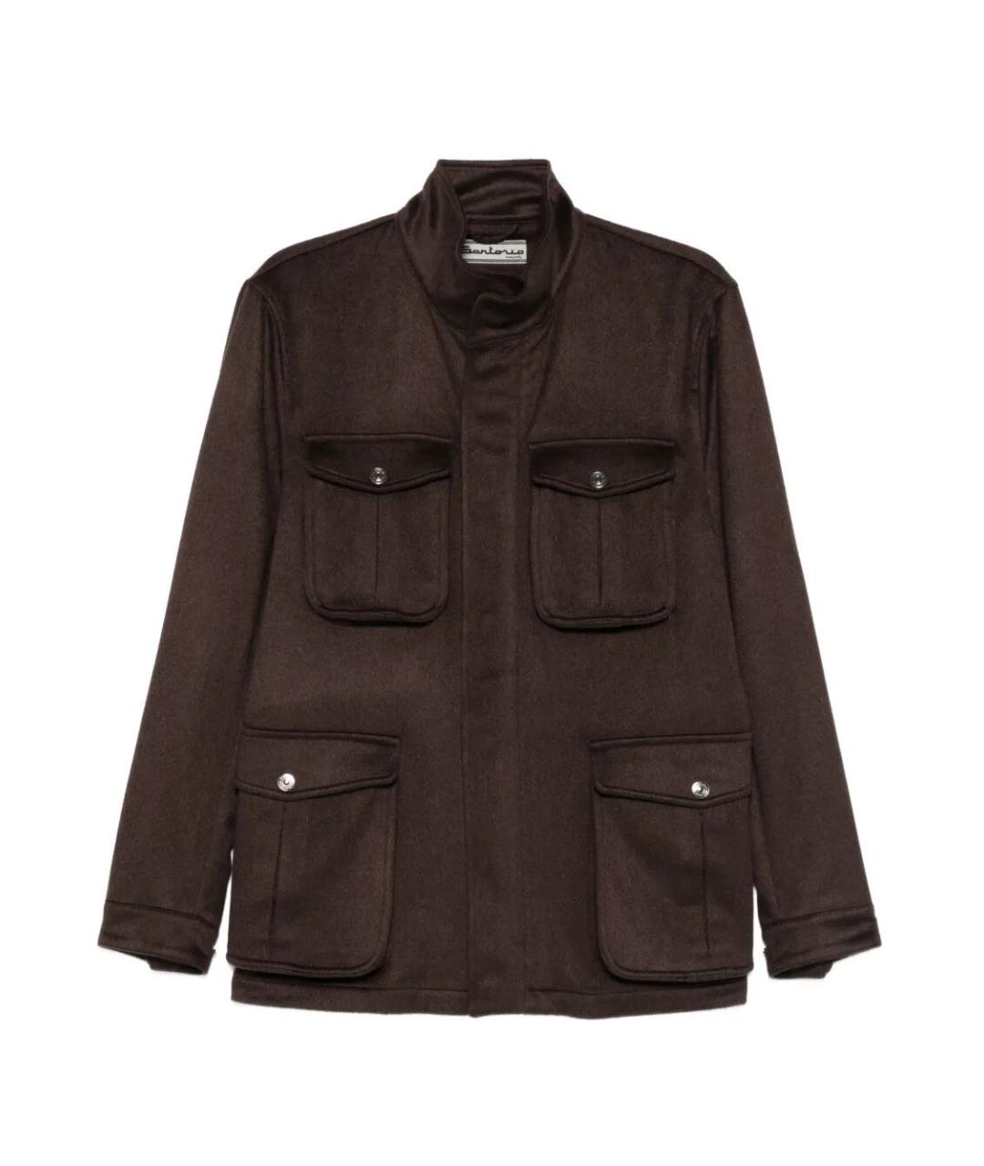 SARTORIO NAPOLI Коричневая кашемировая куртка, фото 1