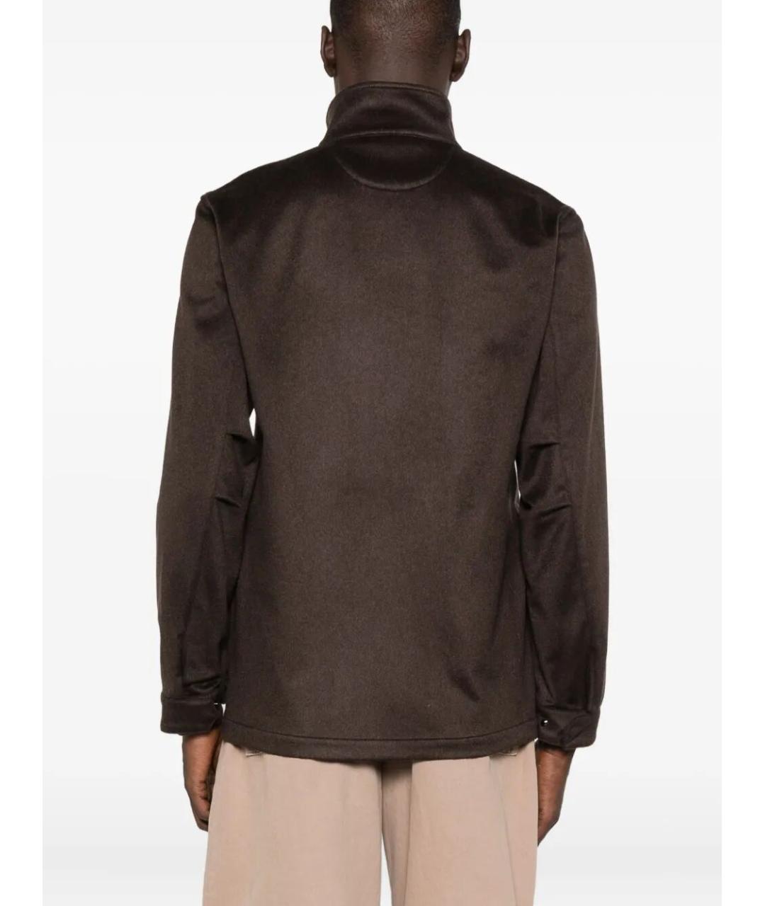 SARTORIO NAPOLI Коричневая кашемировая куртка, фото 3