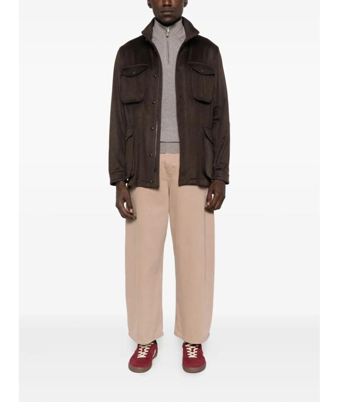 SARTORIO NAPOLI Коричневая кашемировая куртка, фото 2