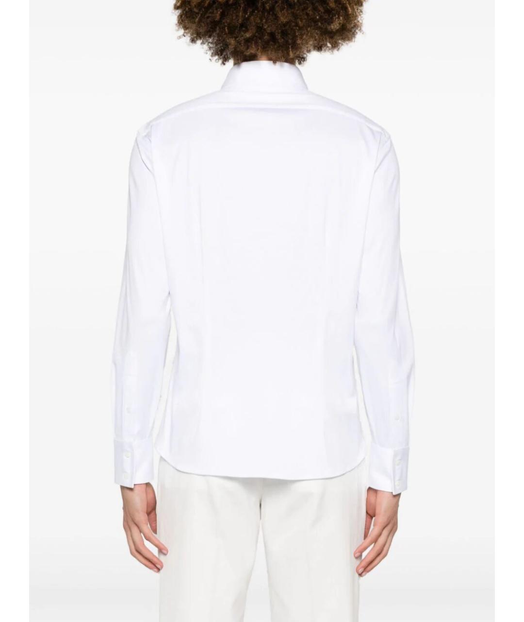 BRUNELLO CUCINELLI Белая хлопковая классическая рубашка, фото 5