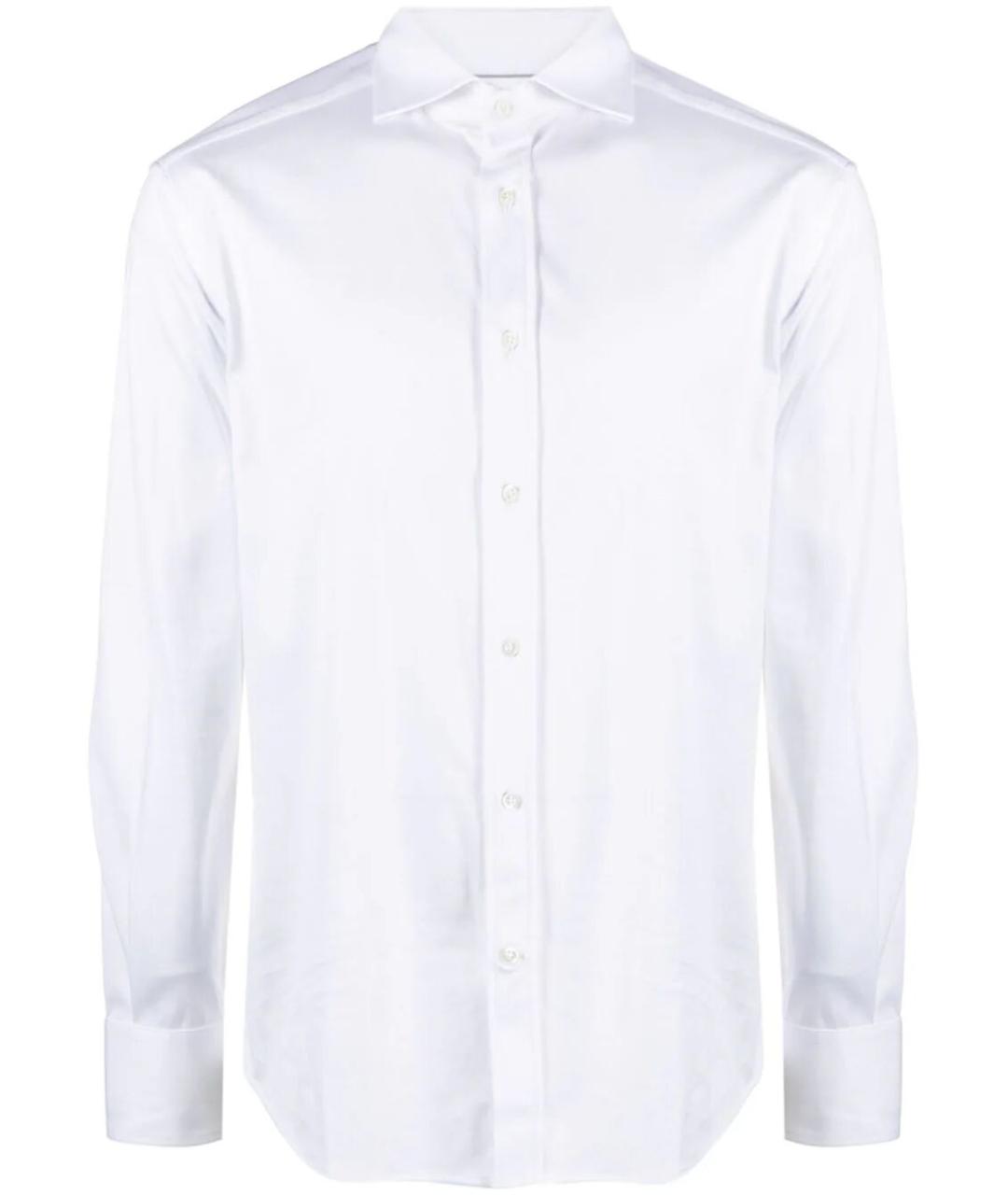 BRUNELLO CUCINELLI Белая хлопковая классическая рубашка, фото 1