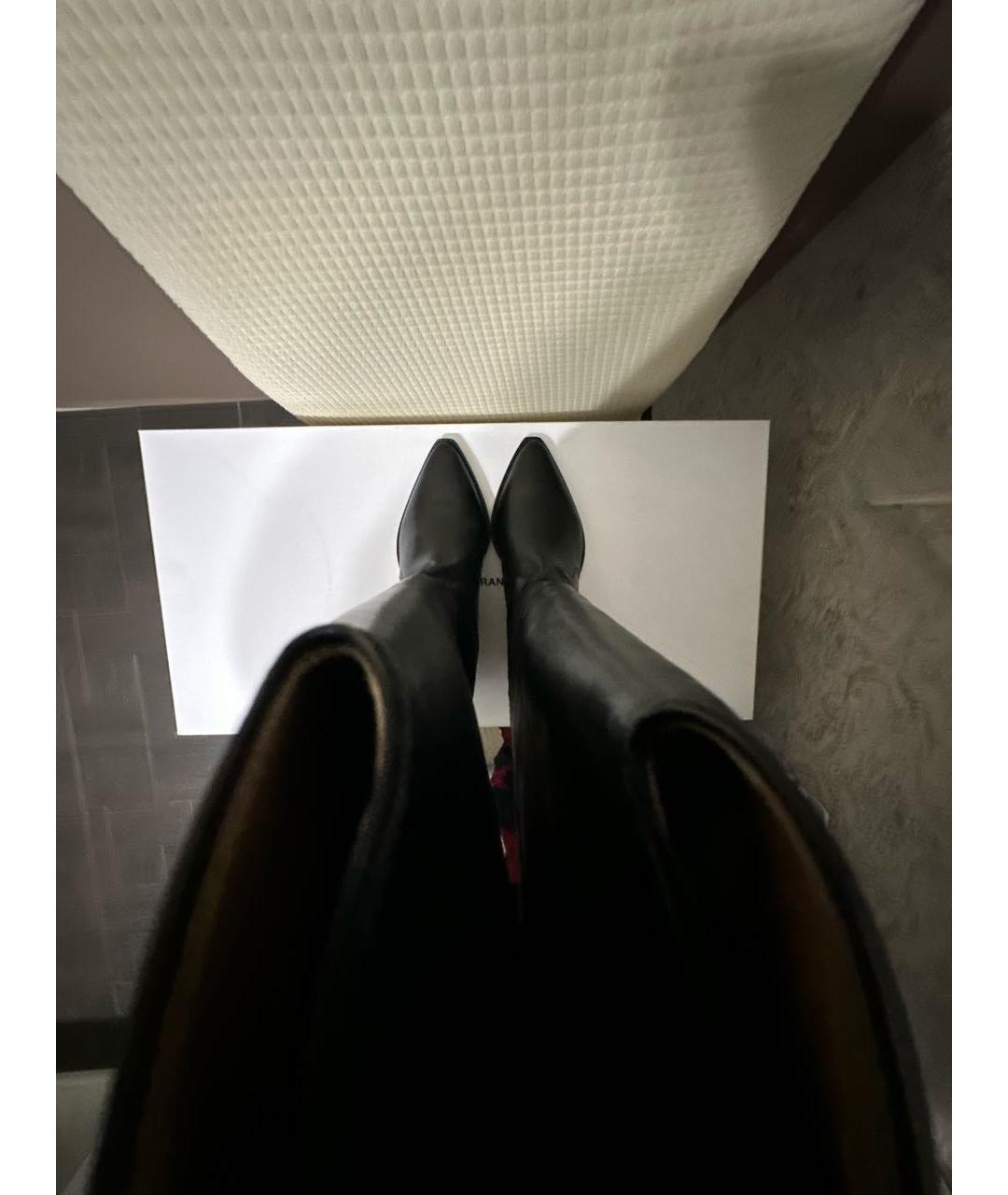 ISABEL MARANT Черные кожаные сапоги, фото 3