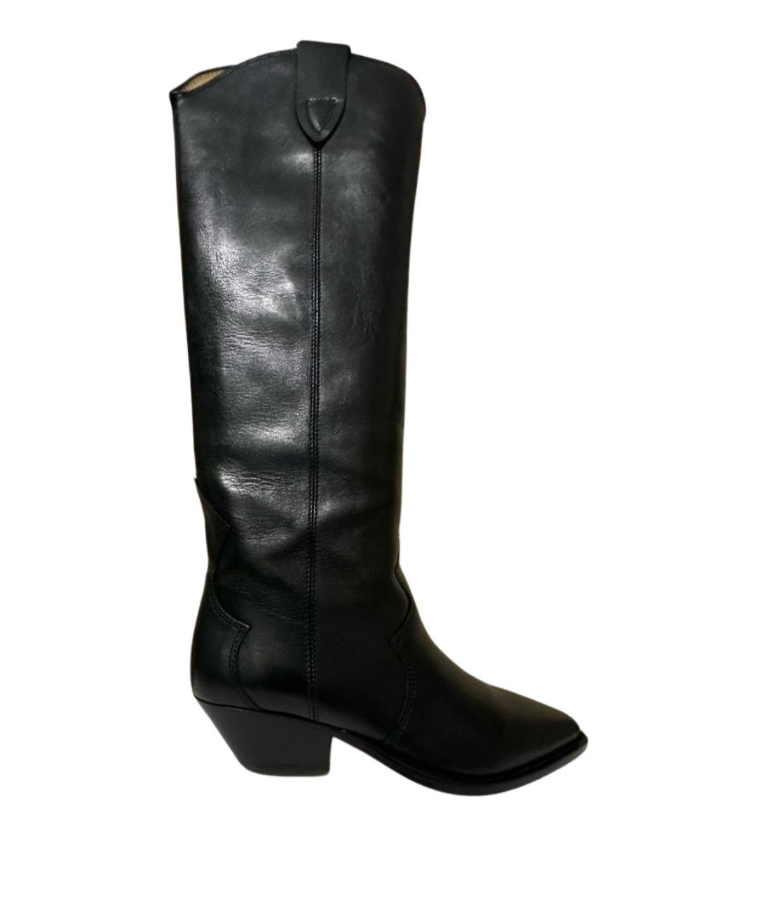 ISABEL MARANT Черные кожаные сапоги, фото 1