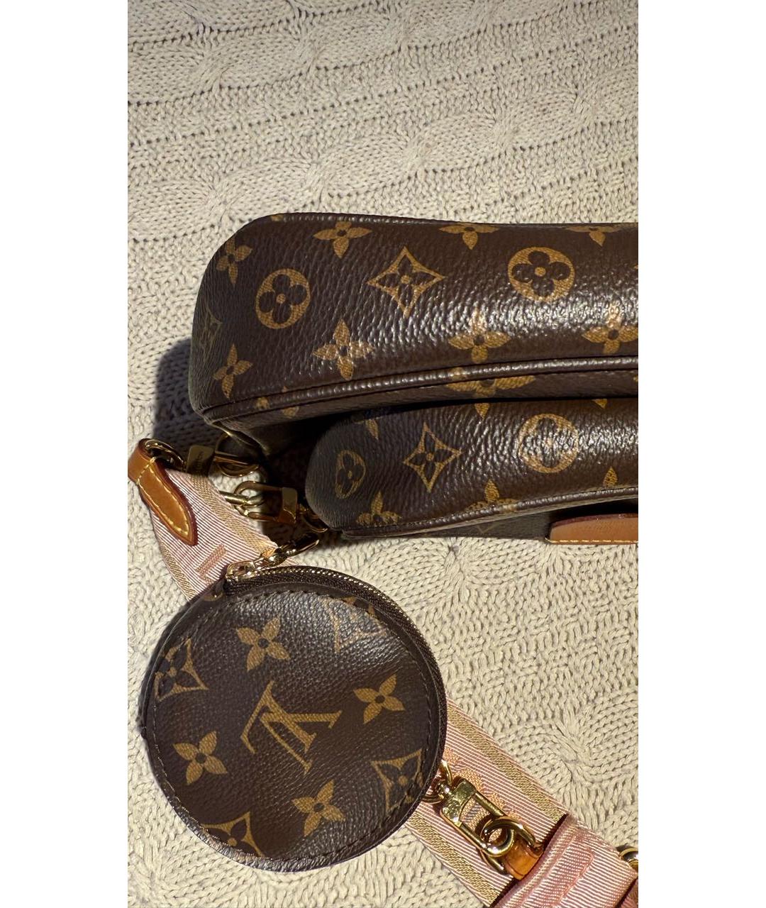 LOUIS VUITTON Коричневая сумка через плечо, фото 5