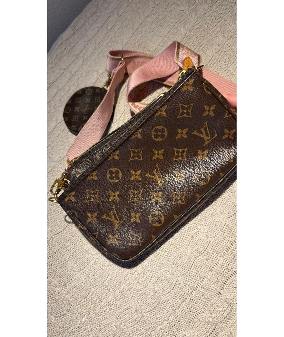 LOUIS VUITTON Коричневая сумка через плечо, фото 3