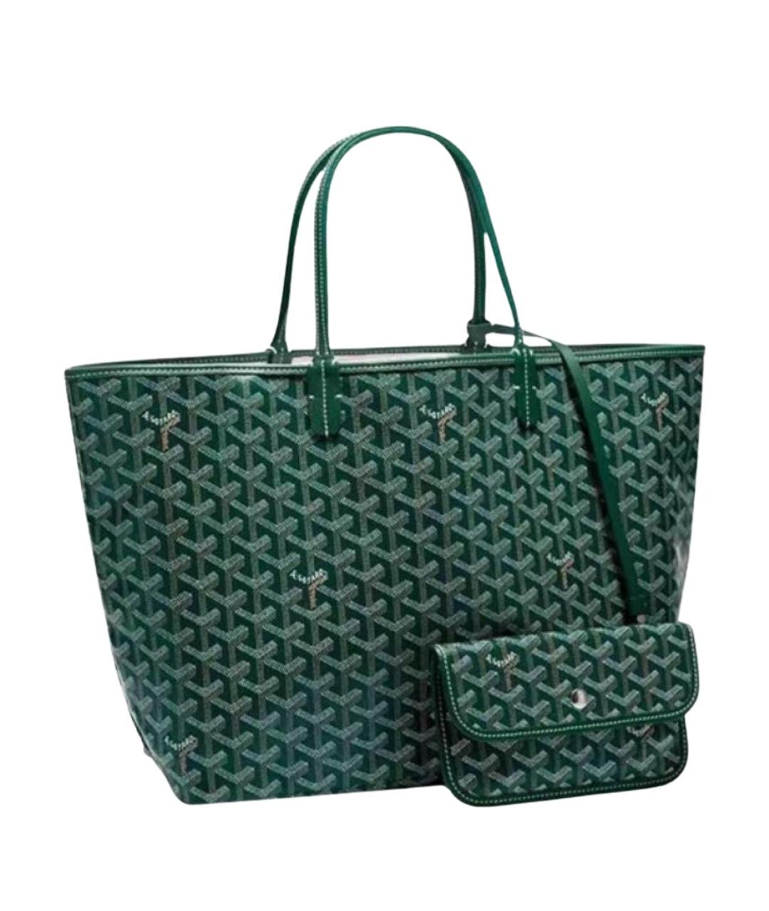GOYARD Зеленая сумка тоут, фото 1