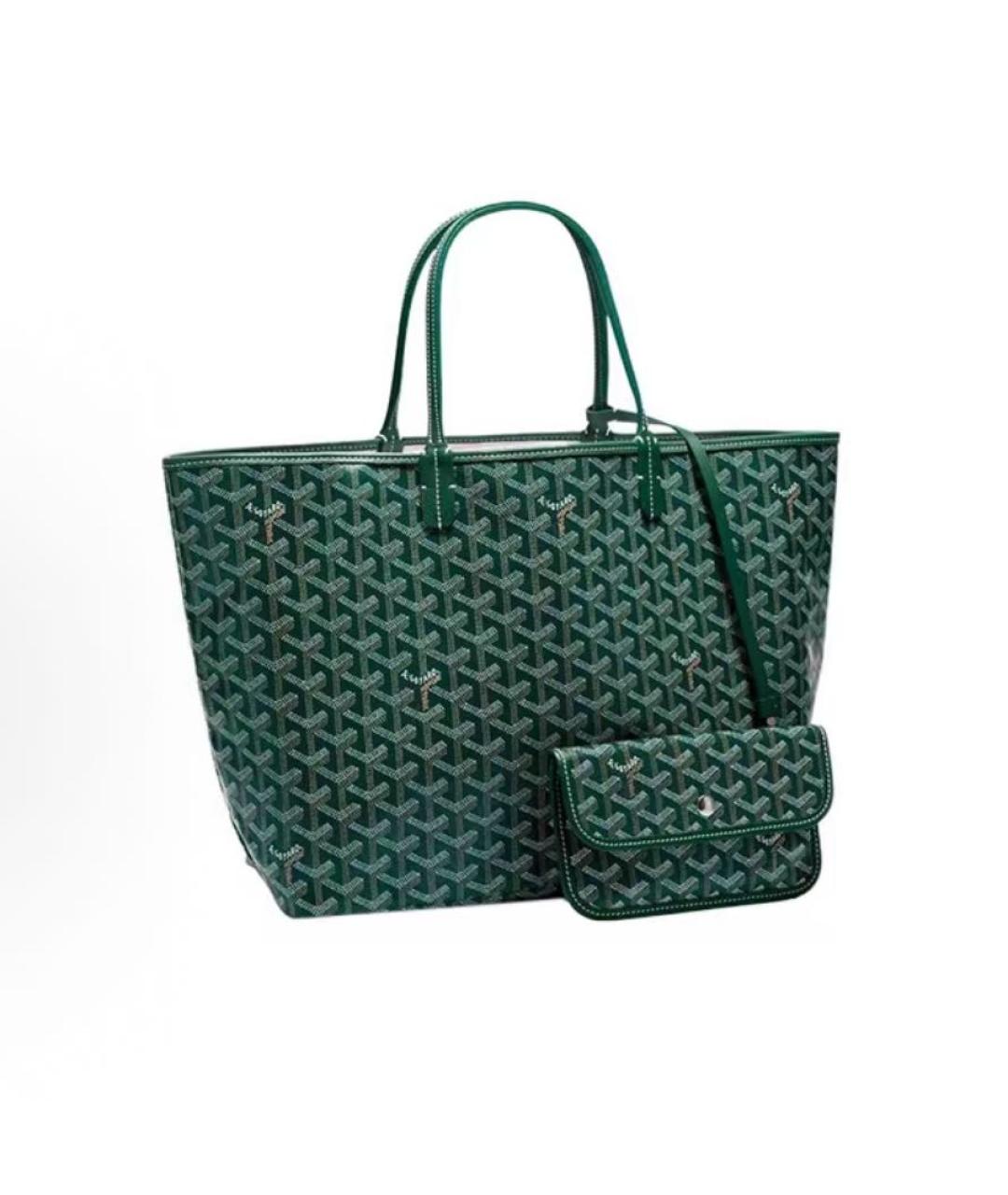GOYARD Зеленая сумка тоут, фото 5