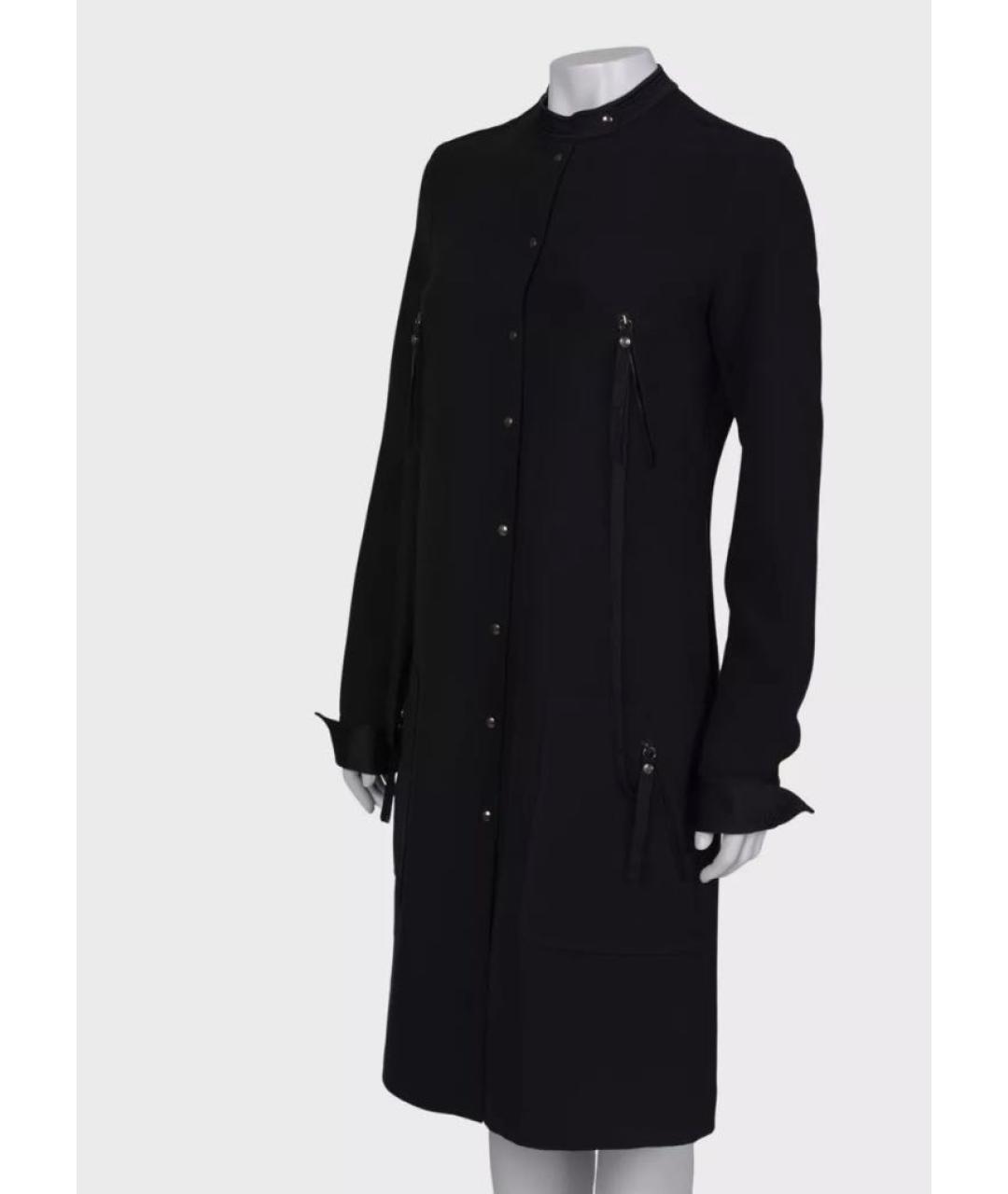 VICTOR AND ROLF Черное полиэстеровое повседневное платье, фото 3