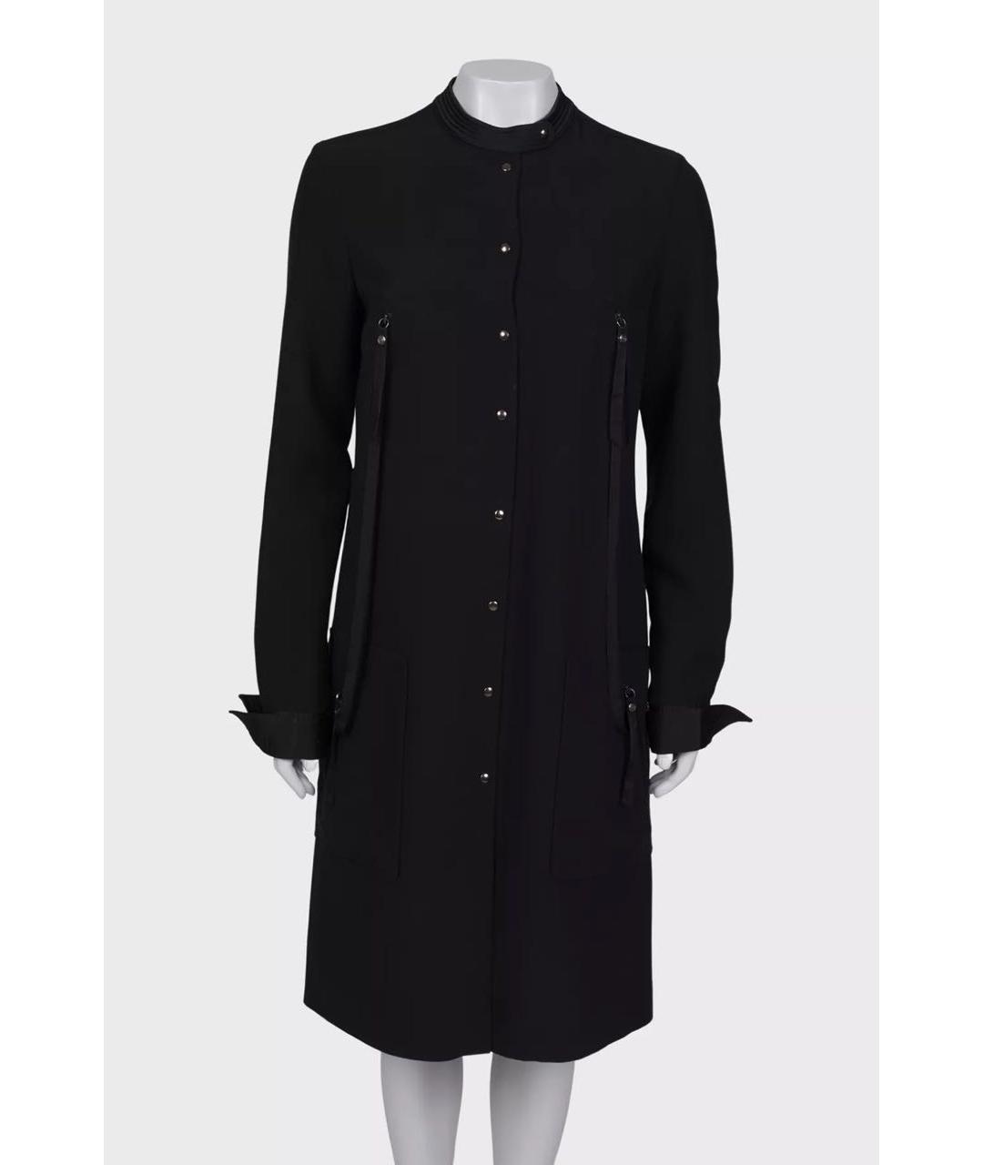 VICTOR AND ROLF Черное полиэстеровое повседневное платье, фото 8