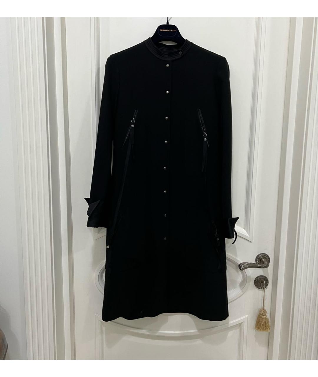 VICTOR AND ROLF Черное полиэстеровое повседневное платье, фото 4