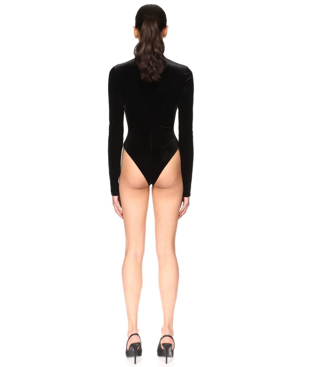 DAVID KOMA Черное полиэстеровое боди, фото 8