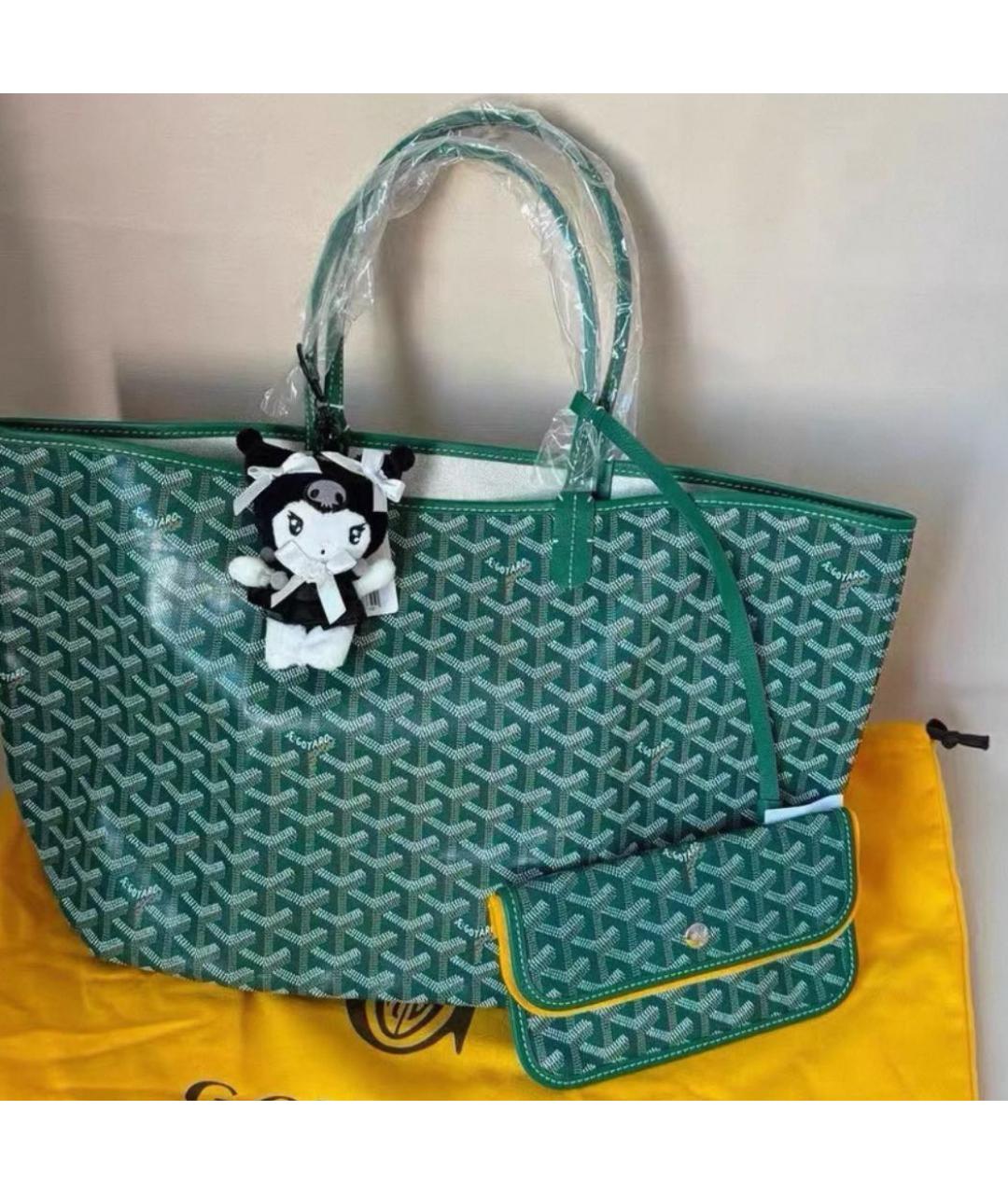 GOYARD Зеленая сумка тоут, фото 2