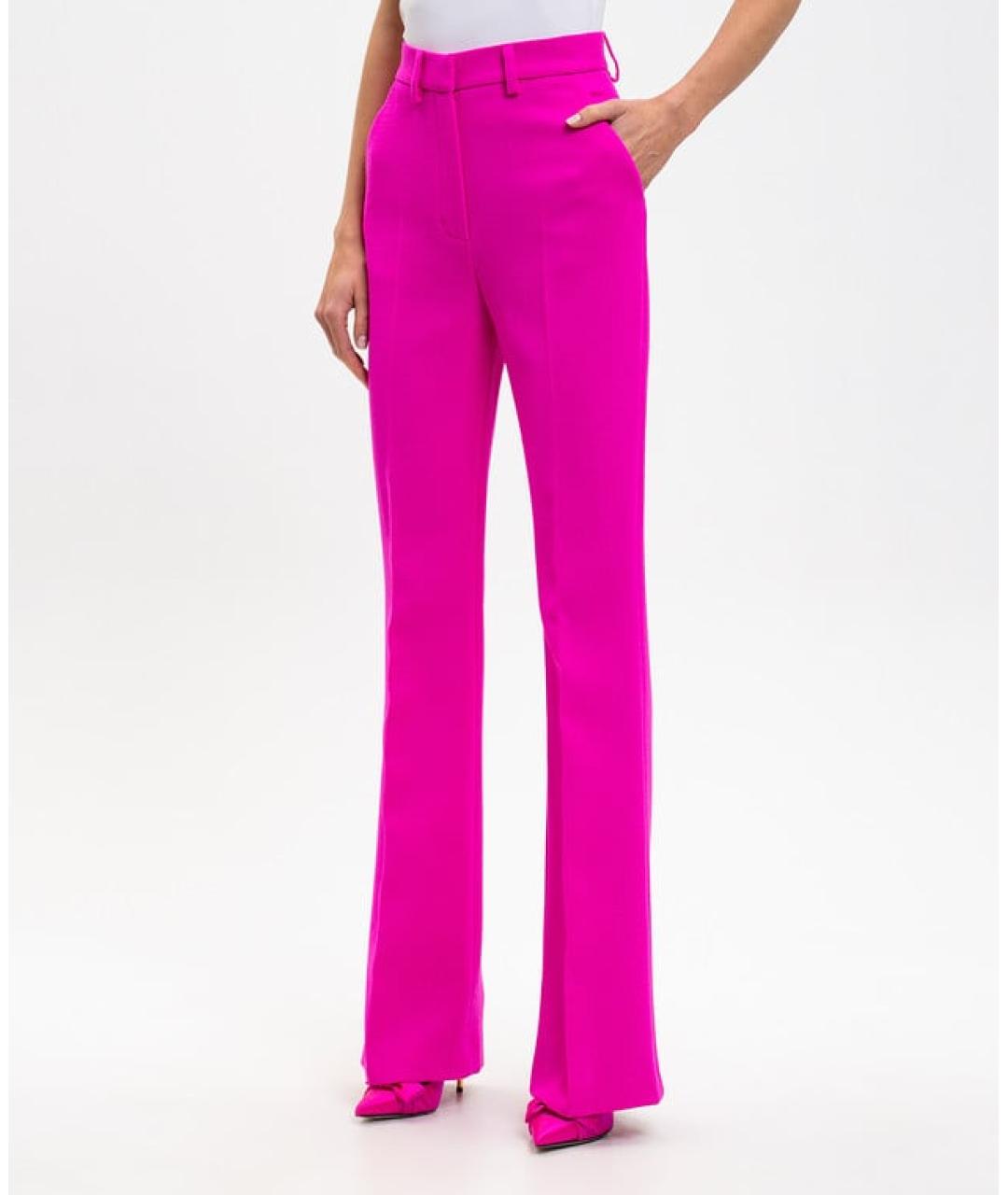DAVID KOMA Фуксия прямые брюки, фото 2