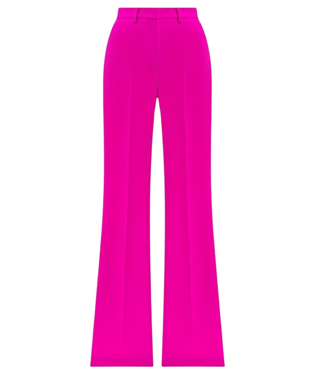 DAVID KOMA Фуксия прямые брюки, фото 1