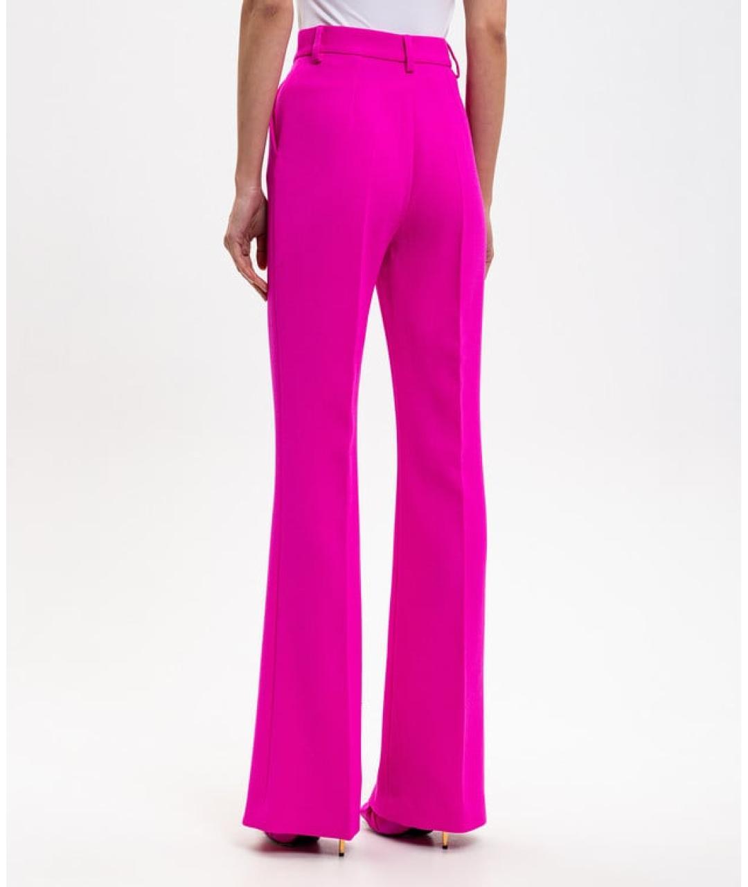 DAVID KOMA Фуксия прямые брюки, фото 3