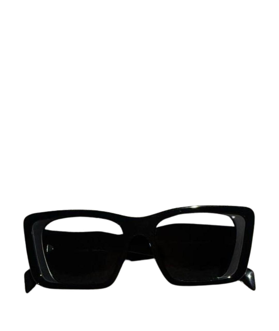 PRADA Черные пластиковые солнцезащитные очки, фото 1