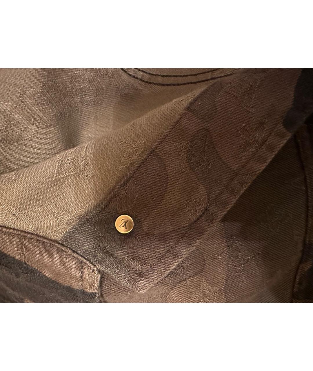 LOUIS VUITTON Хаки деним куртка, фото 8