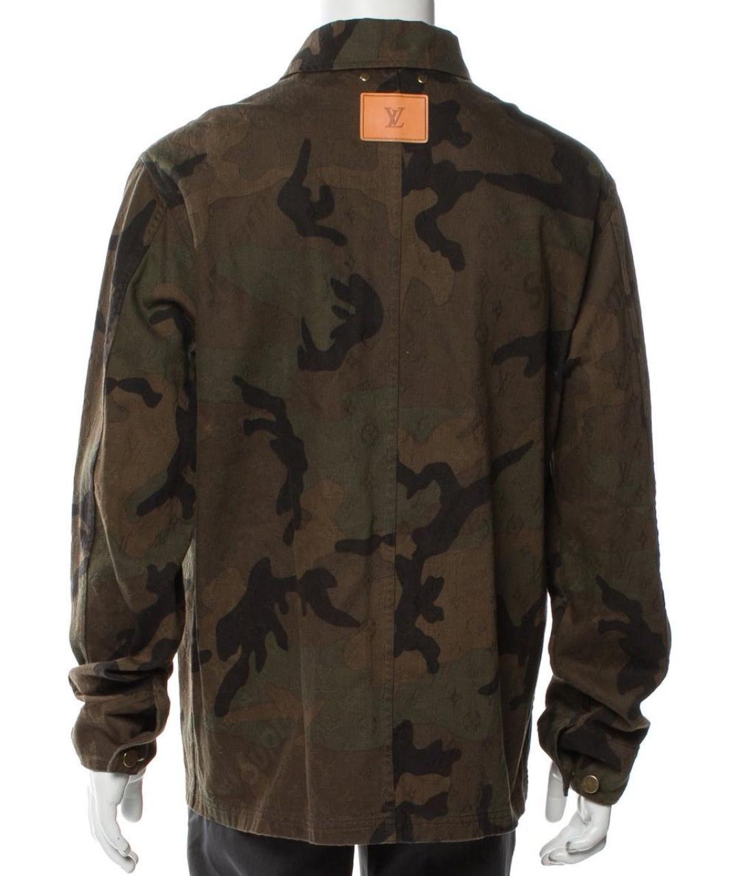 LOUIS VUITTON Хаки деним куртка, фото 2