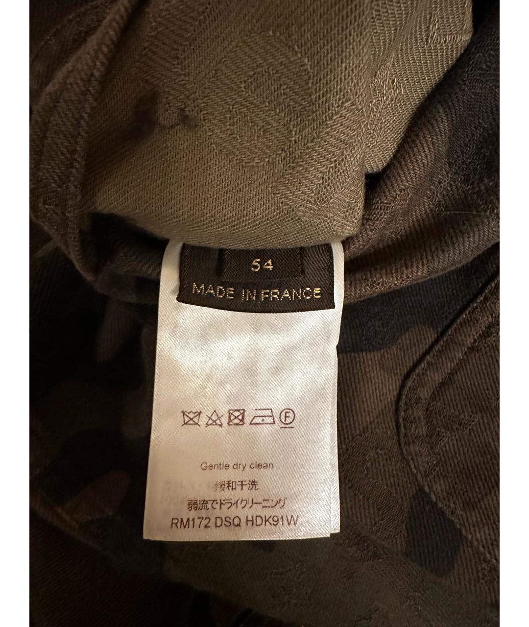 LOUIS VUITTON Хаки деним куртка, фото 3