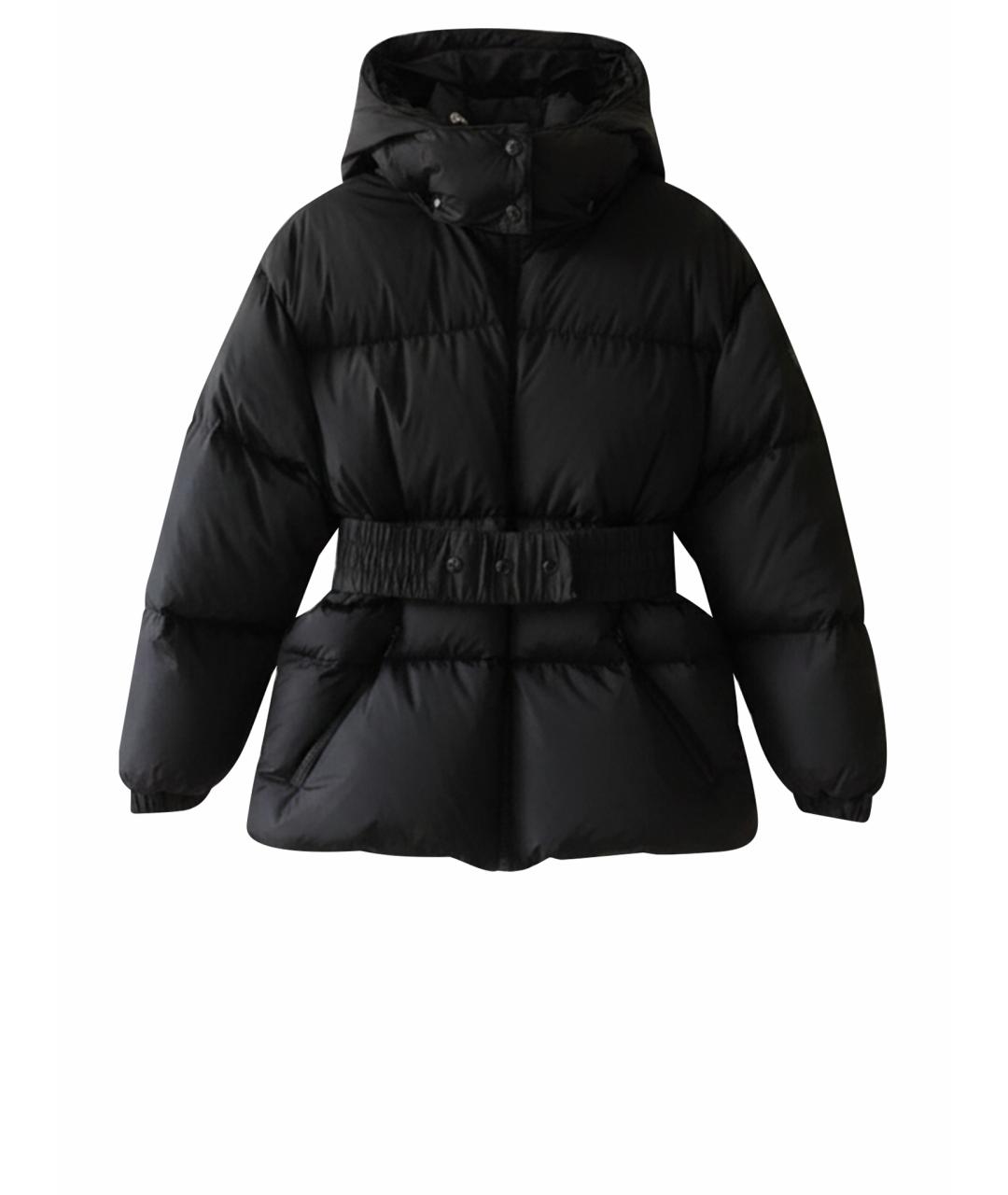 MONCLER Черный полиамидовый пуховик, фото 1