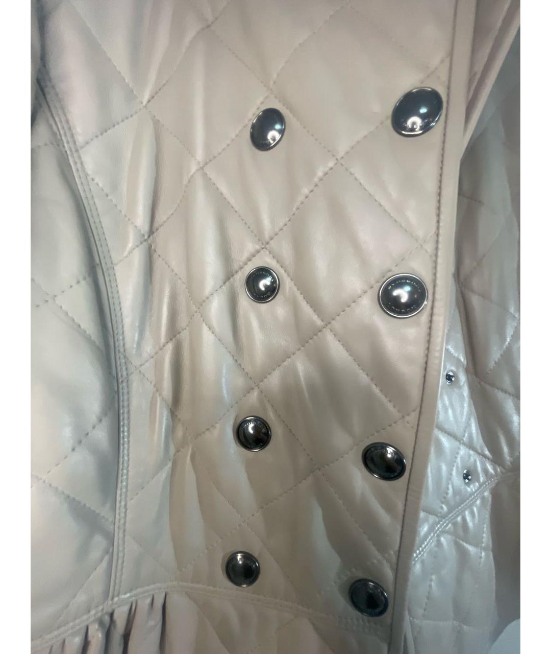 BURBERRY Бежевая кожаная куртка, фото 4