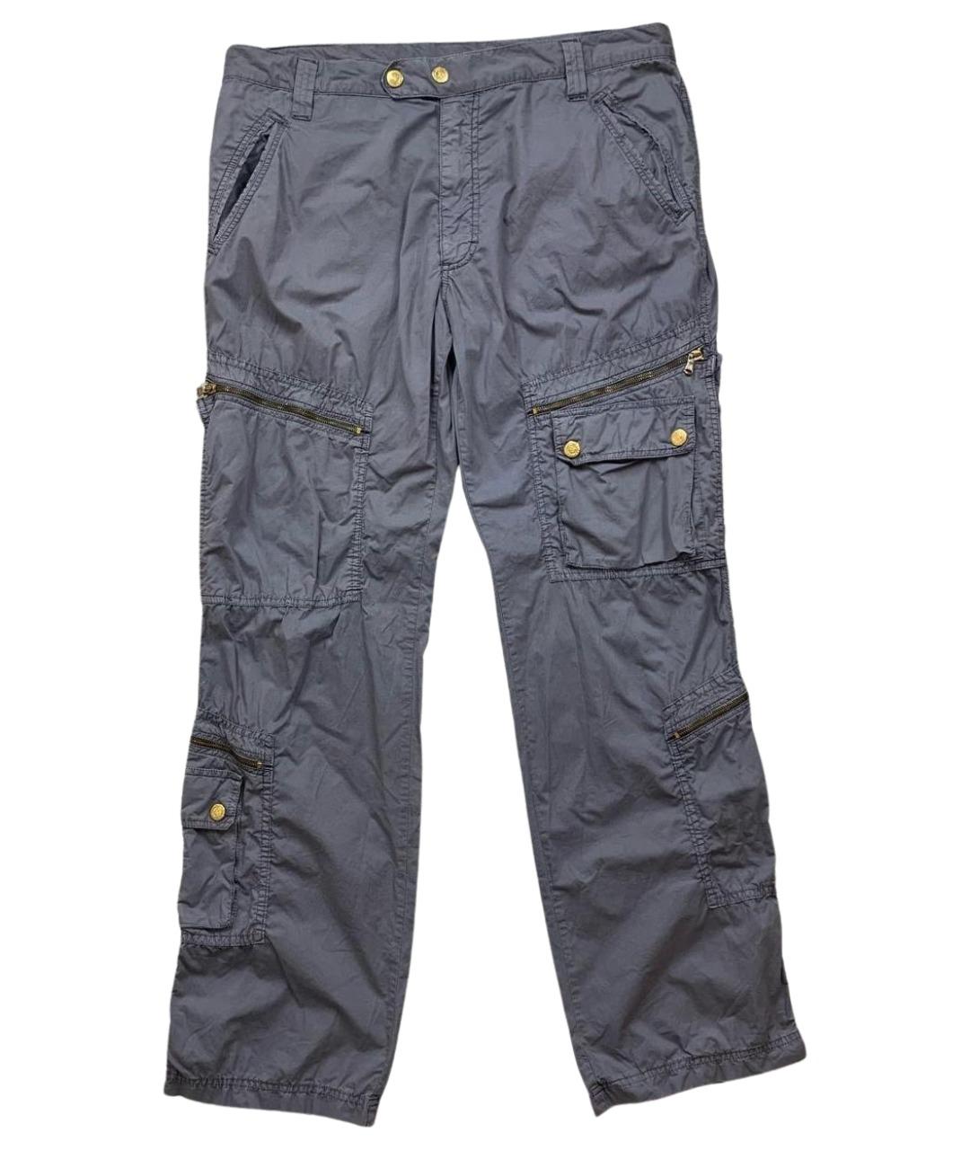 DOLCE&GABBANA Серые хлопковые повседневные брюки, фото 1