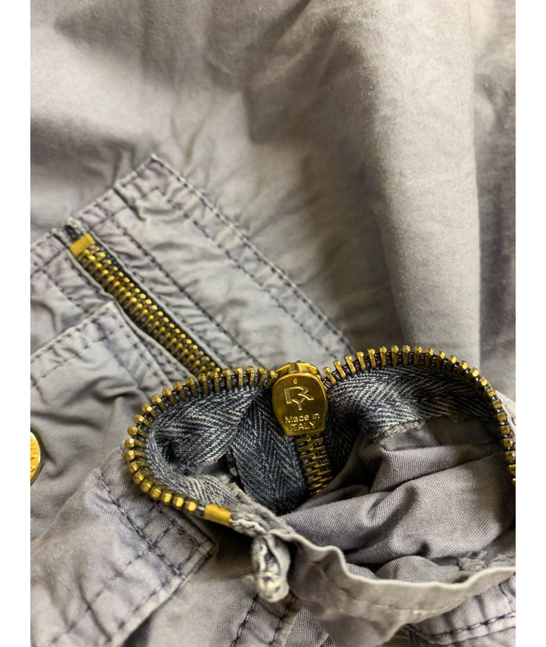 DOLCE&GABBANA Серые хлопковые повседневные брюки, фото 3
