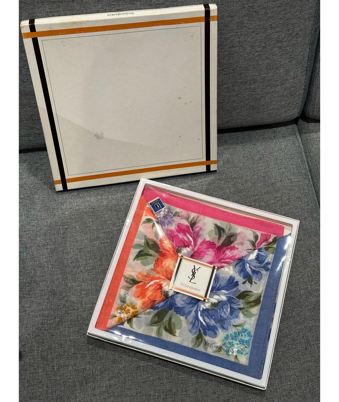 SAINT LAURENT Хлопковый платок, фото 3