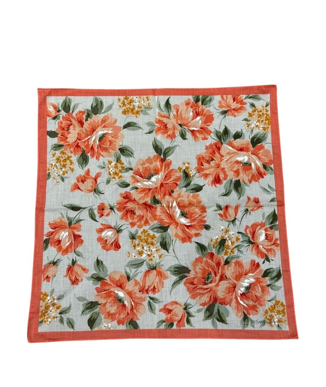 SAINT LAURENT Хлопковый платок, фото 2