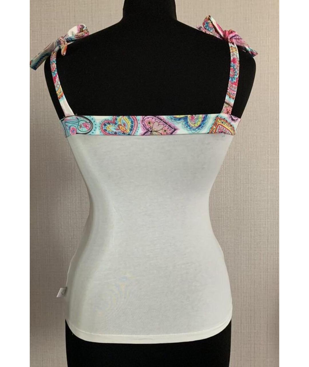 BLUGIRL Белая хлопковая футболка, фото 2