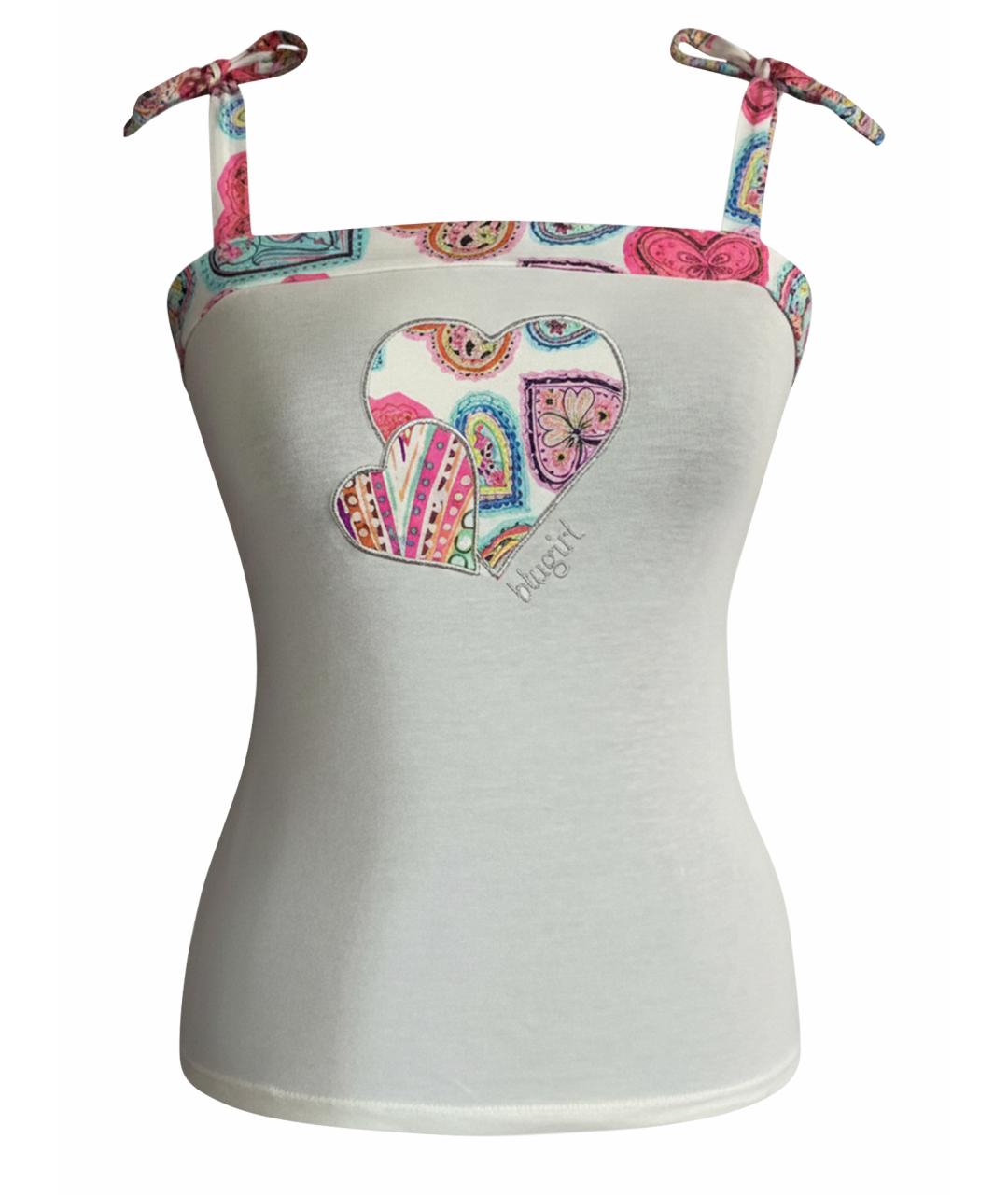 BLUGIRL Белая хлопковая футболка, фото 1