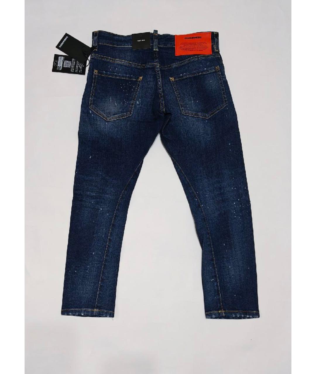 DSQUARED2 Темно-синие хлопковые детские джинсы, фото 2