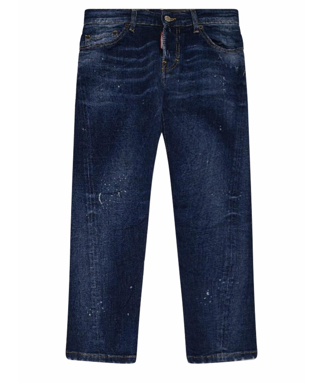 DSQUARED2 Темно-синие хлопковые детские джинсы, фото 1