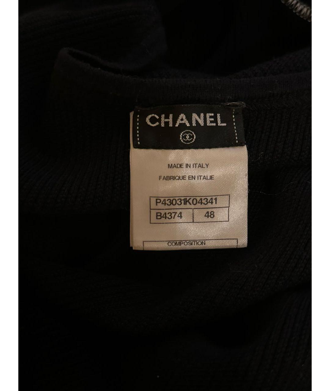 CHANEL Темно-синее хлопковое повседневное платье, фото 4