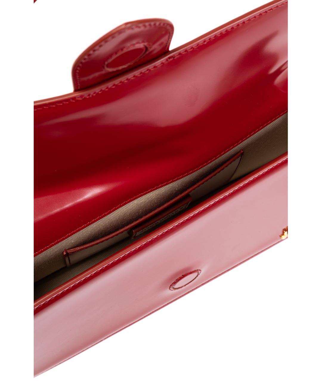 JACQUEMUS Красная кожаная сумка через плечо, фото 5