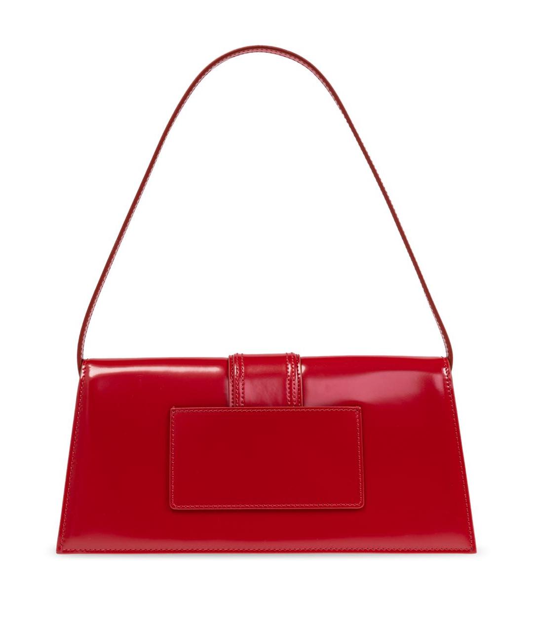 JACQUEMUS Красная кожаная сумка через плечо, фото 2