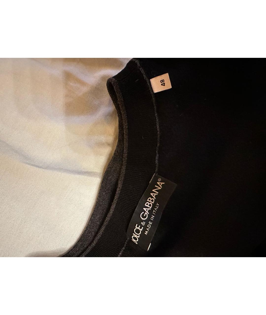 DOLCE&GABBANA Антрацитовое шерстяное повседневное платье, фото 3