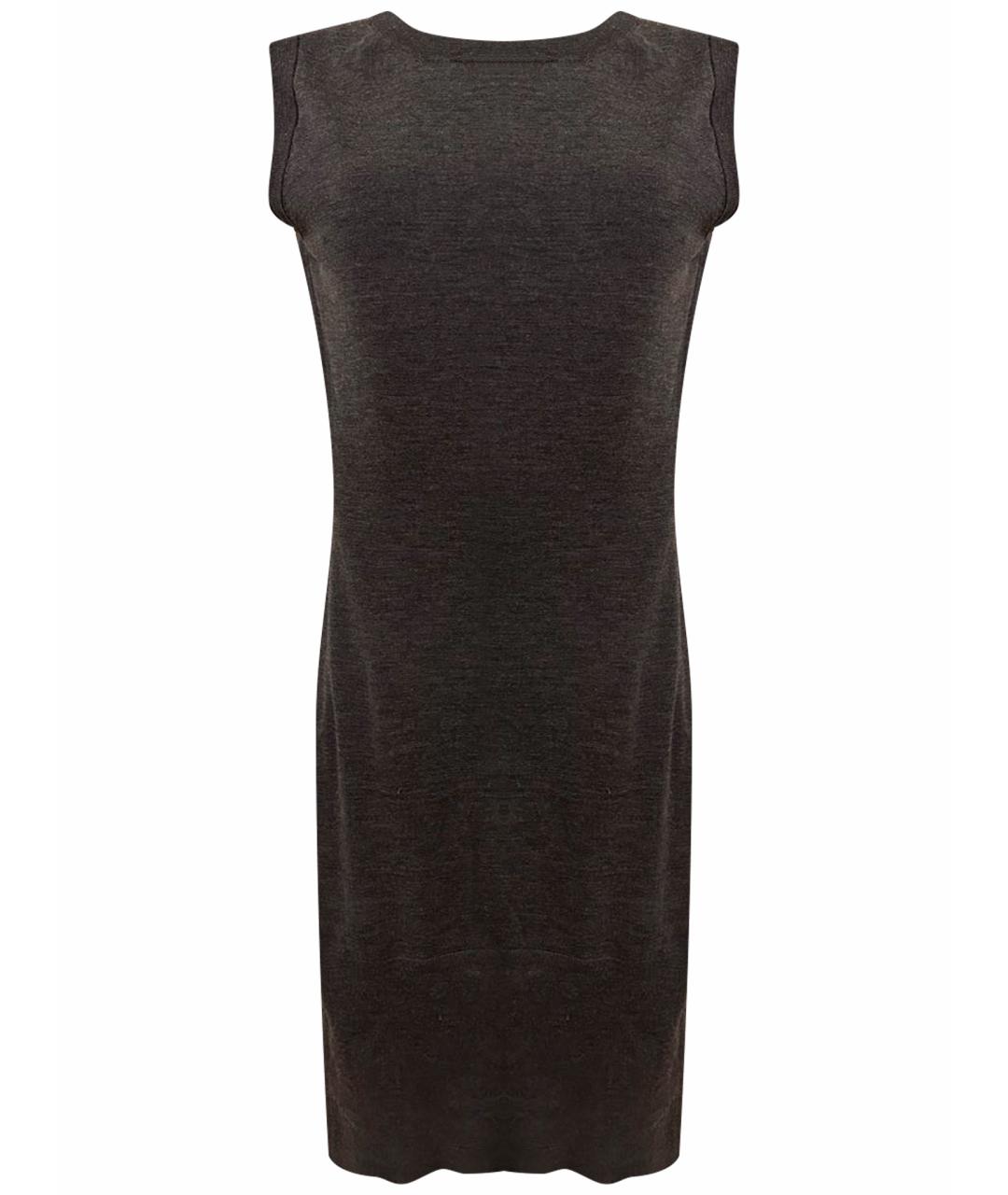 DOLCE&GABBANA Антрацитовое шерстяное повседневное платье, фото 1
