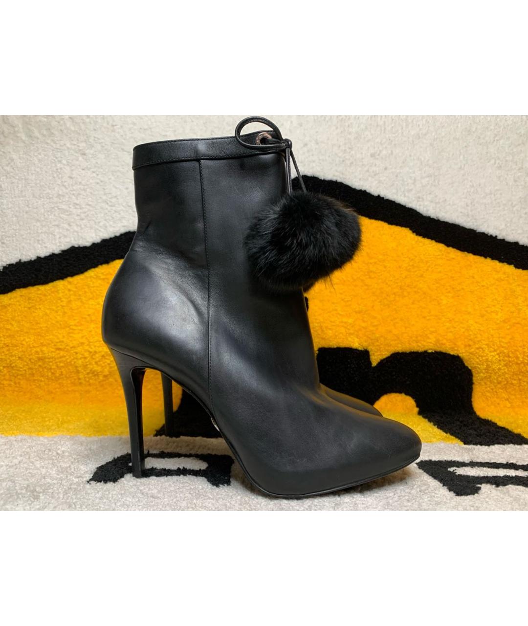 MICHAEL MICHAEL KORS Черные кожаные ботильоны, фото 9