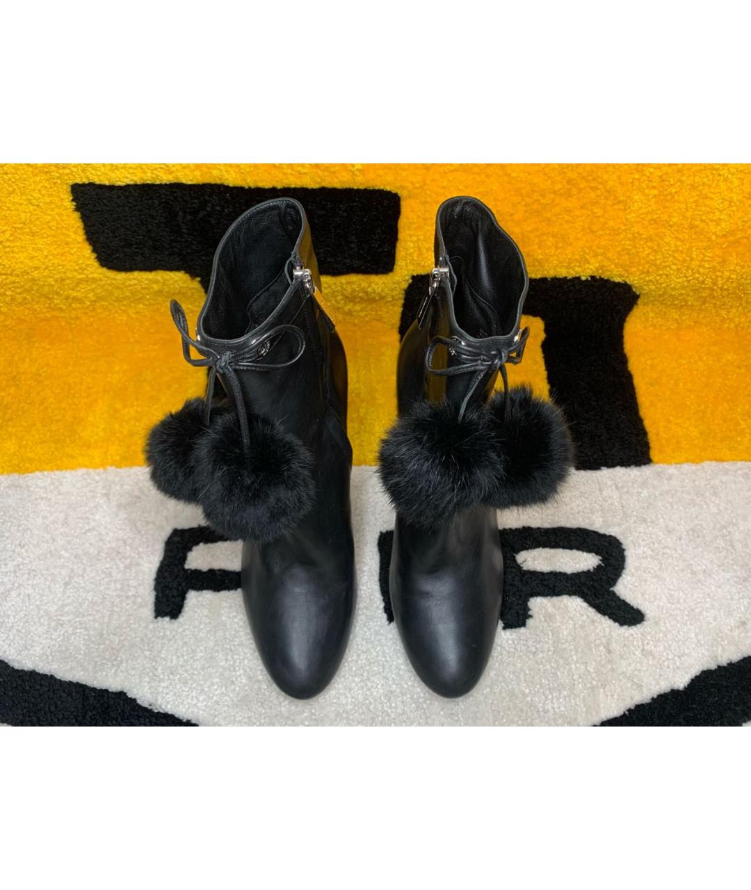 MICHAEL MICHAEL KORS Черные кожаные ботильоны, фото 2