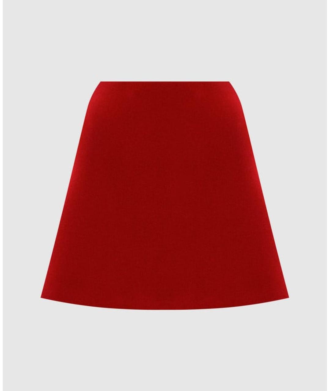 DAVID KOMA Красная юбка мини, фото 7