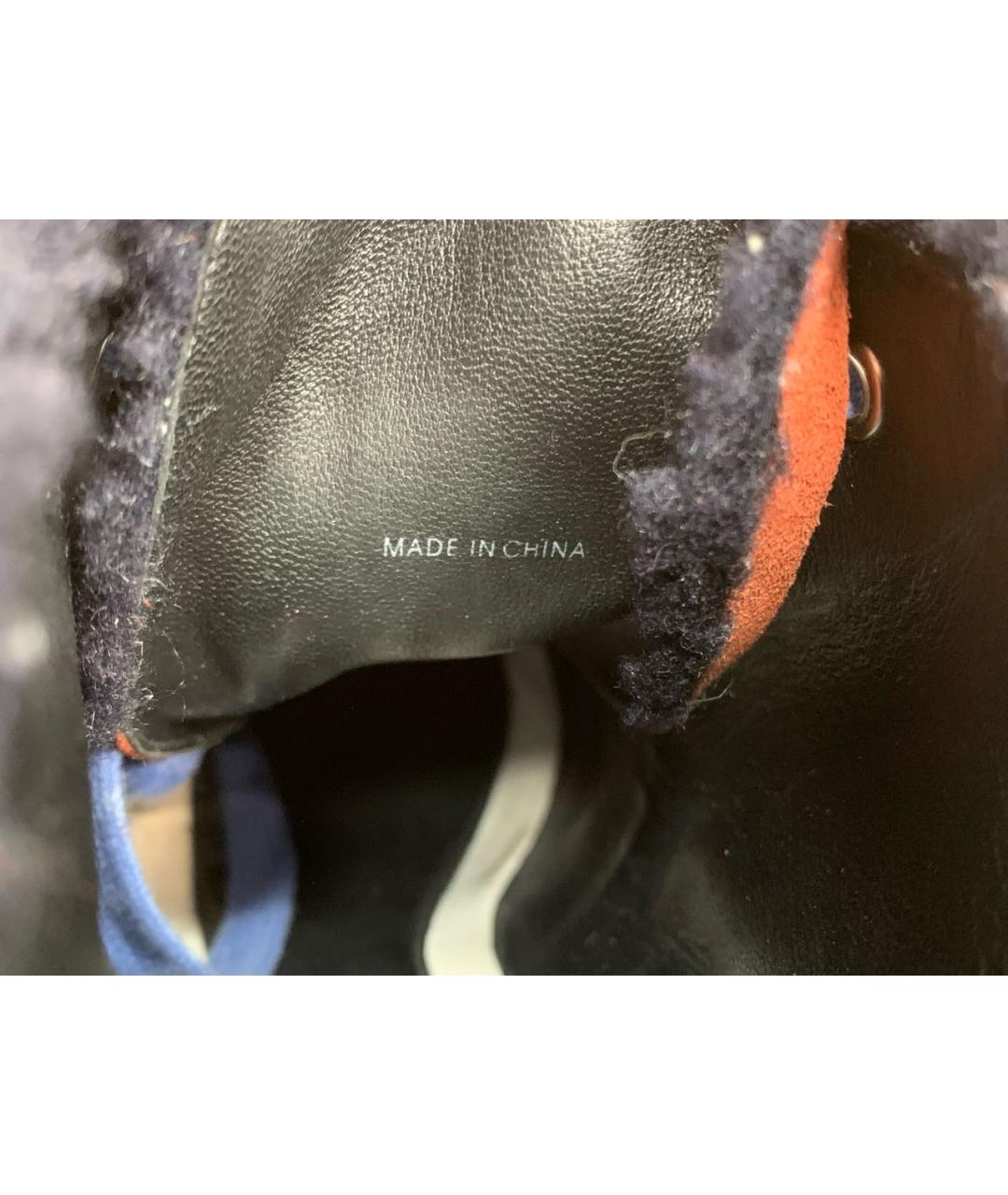 KENZO Оранжевое замшевые ботильоны, фото 7