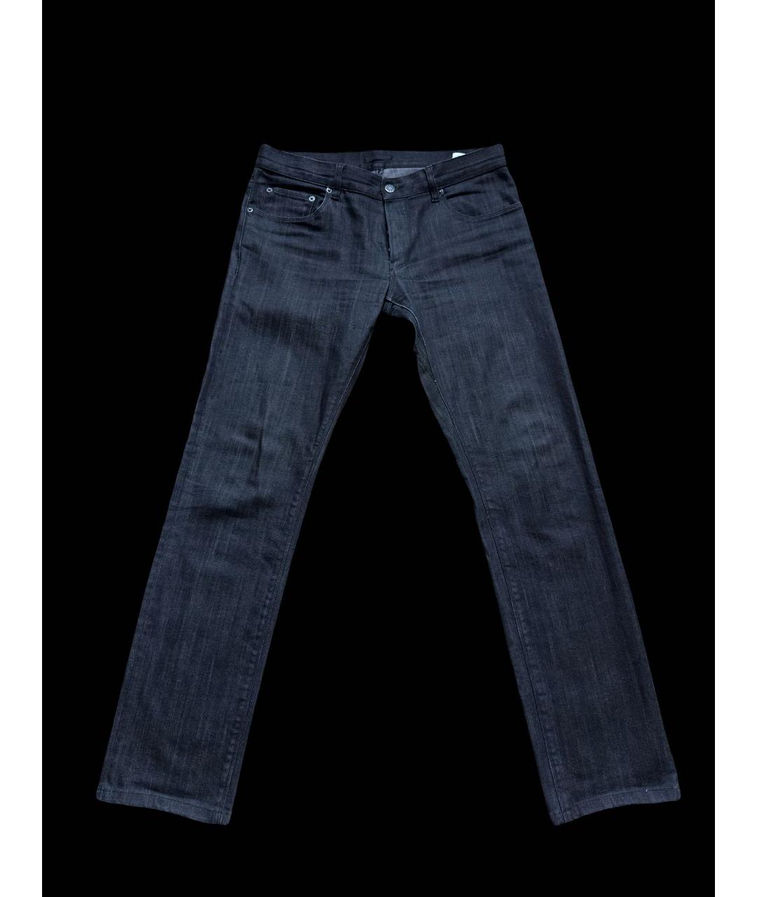 PRADA Черные хлопковые прямые джинсы, фото 2