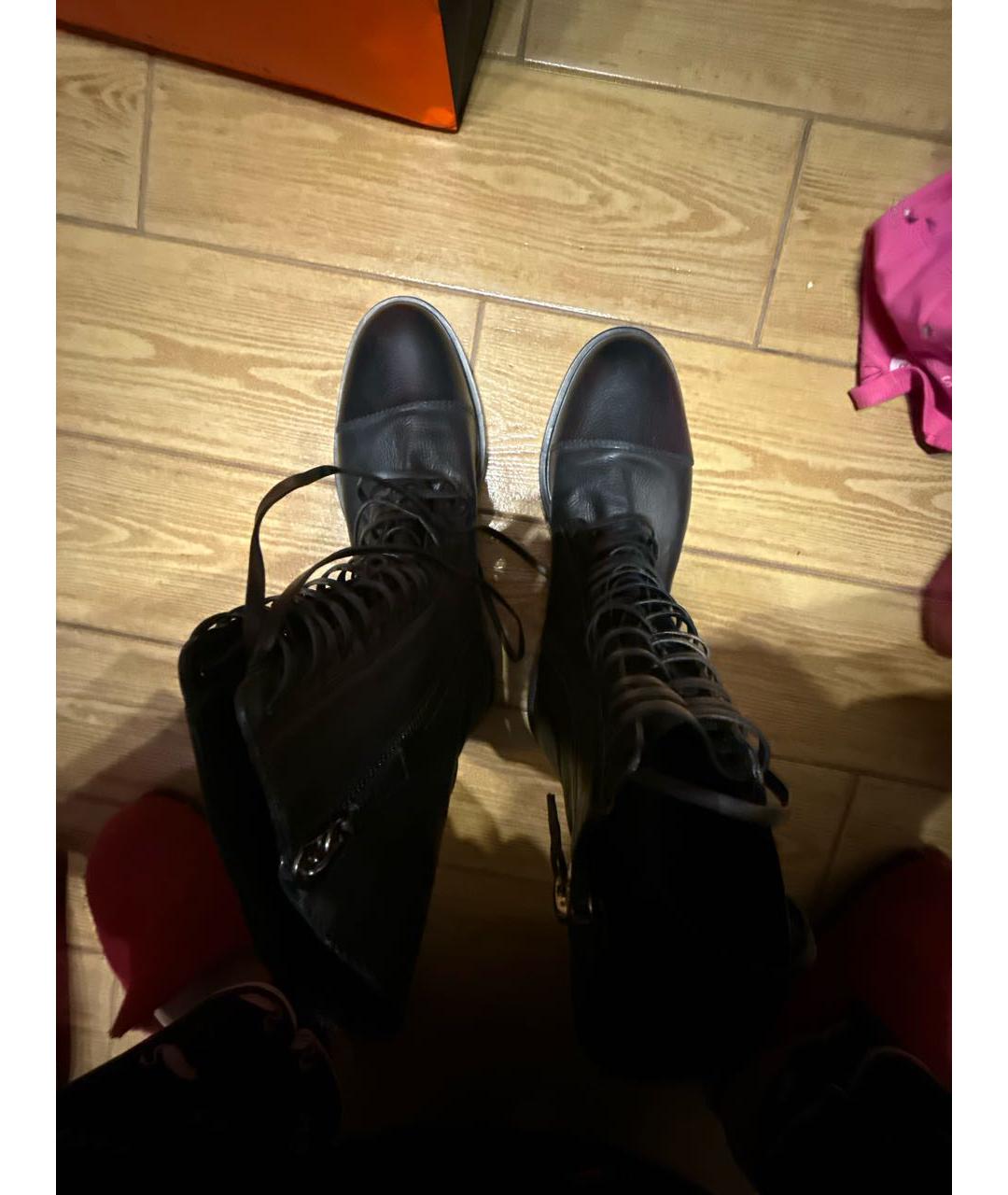 CASADEI Черные кожаные ботинки, фото 3