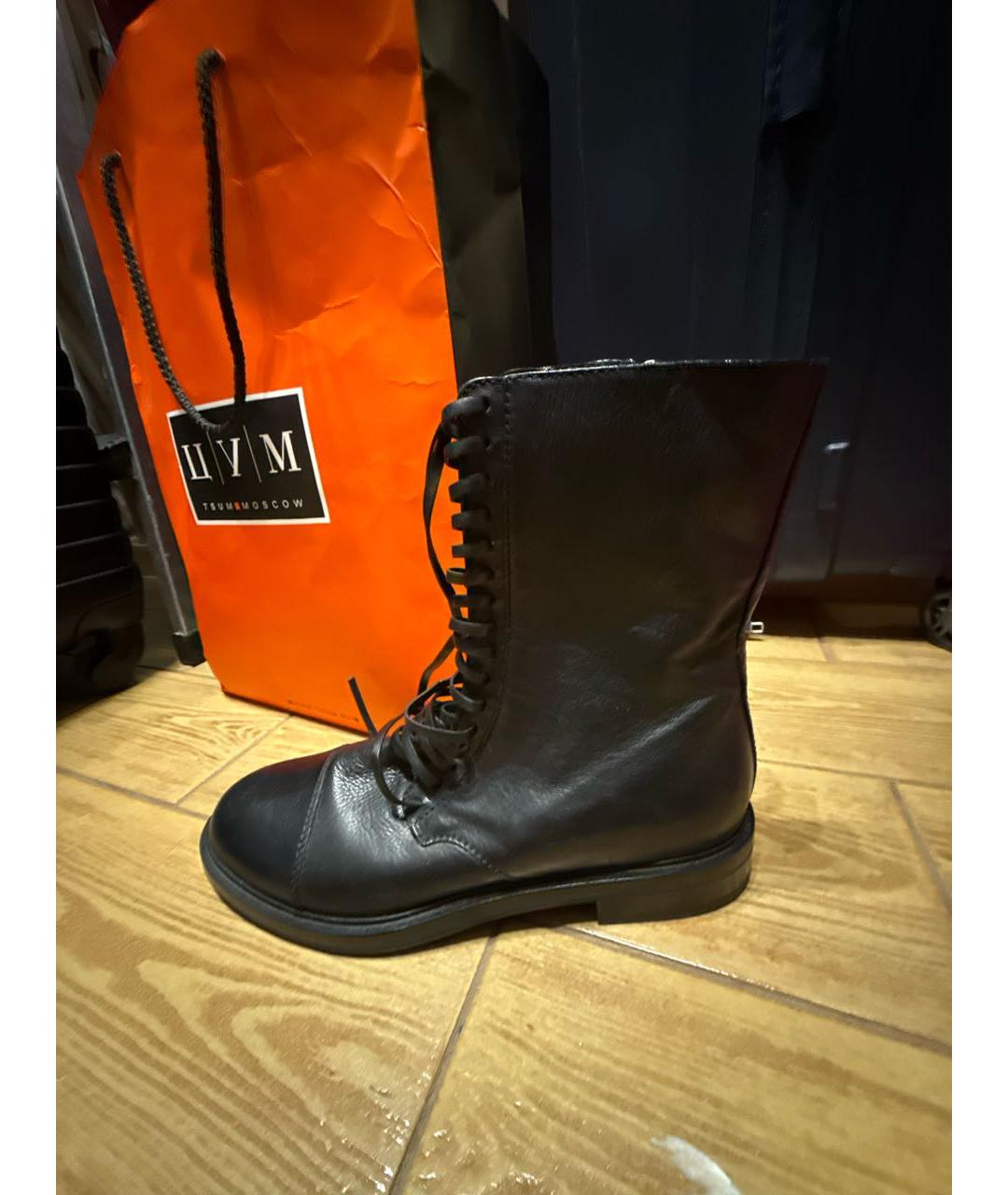 CASADEI Черные кожаные ботинки, фото 5