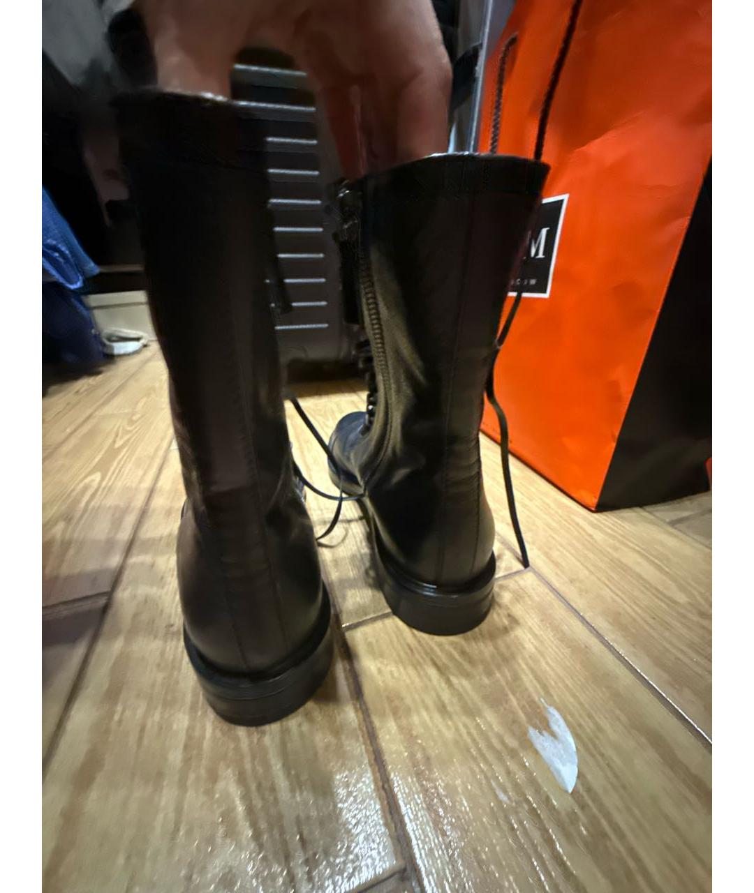 CASADEI Черные кожаные ботинки, фото 4