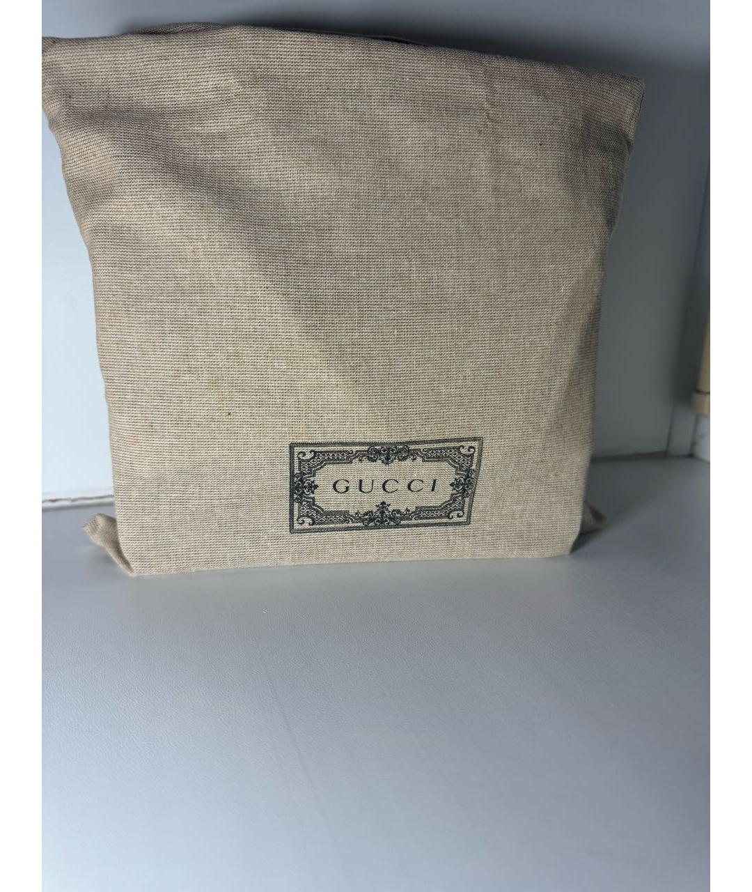 GUCCI Черная кожаная сумка через плечо, фото 7