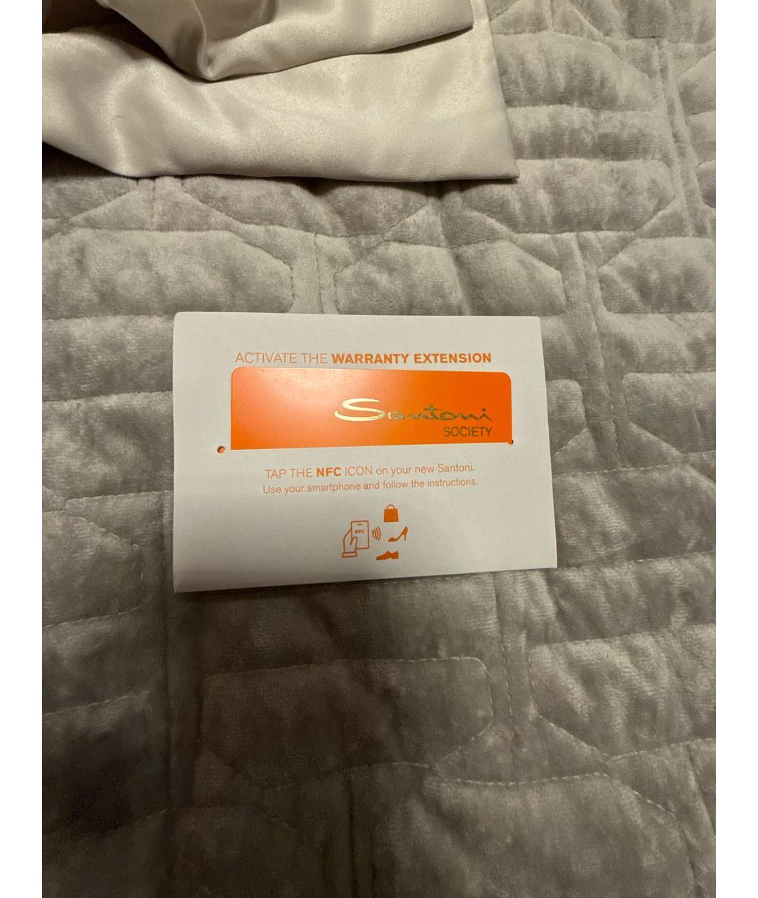 SANTONI Бежевые замшевые кеды, фото 6