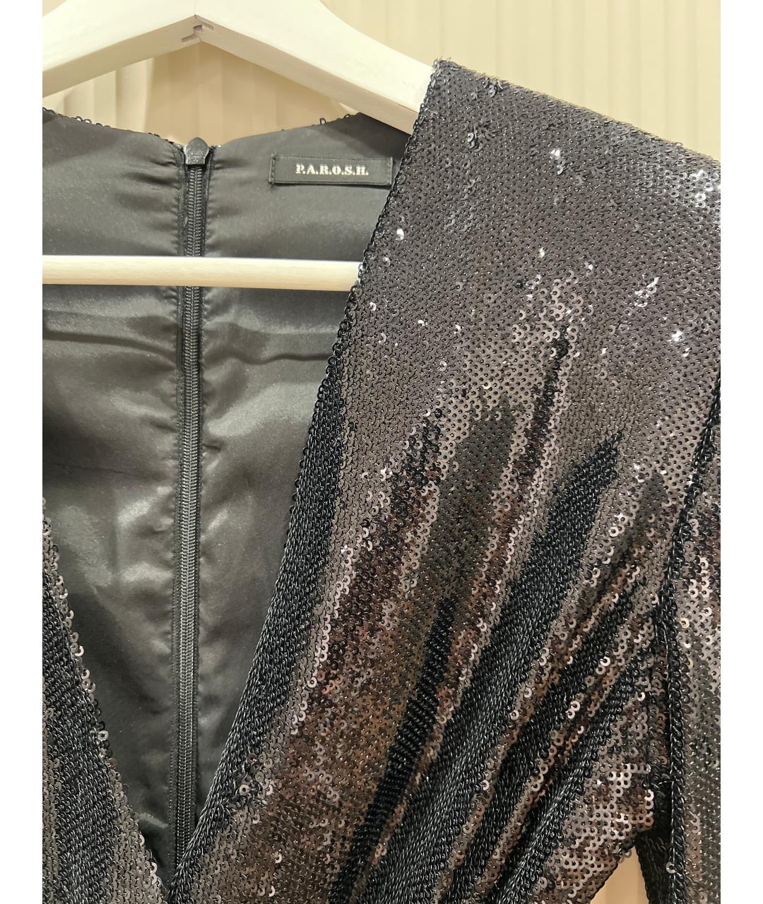 P.A.R.O.S.H. Черный полиэстеровый комбинезон, фото 3