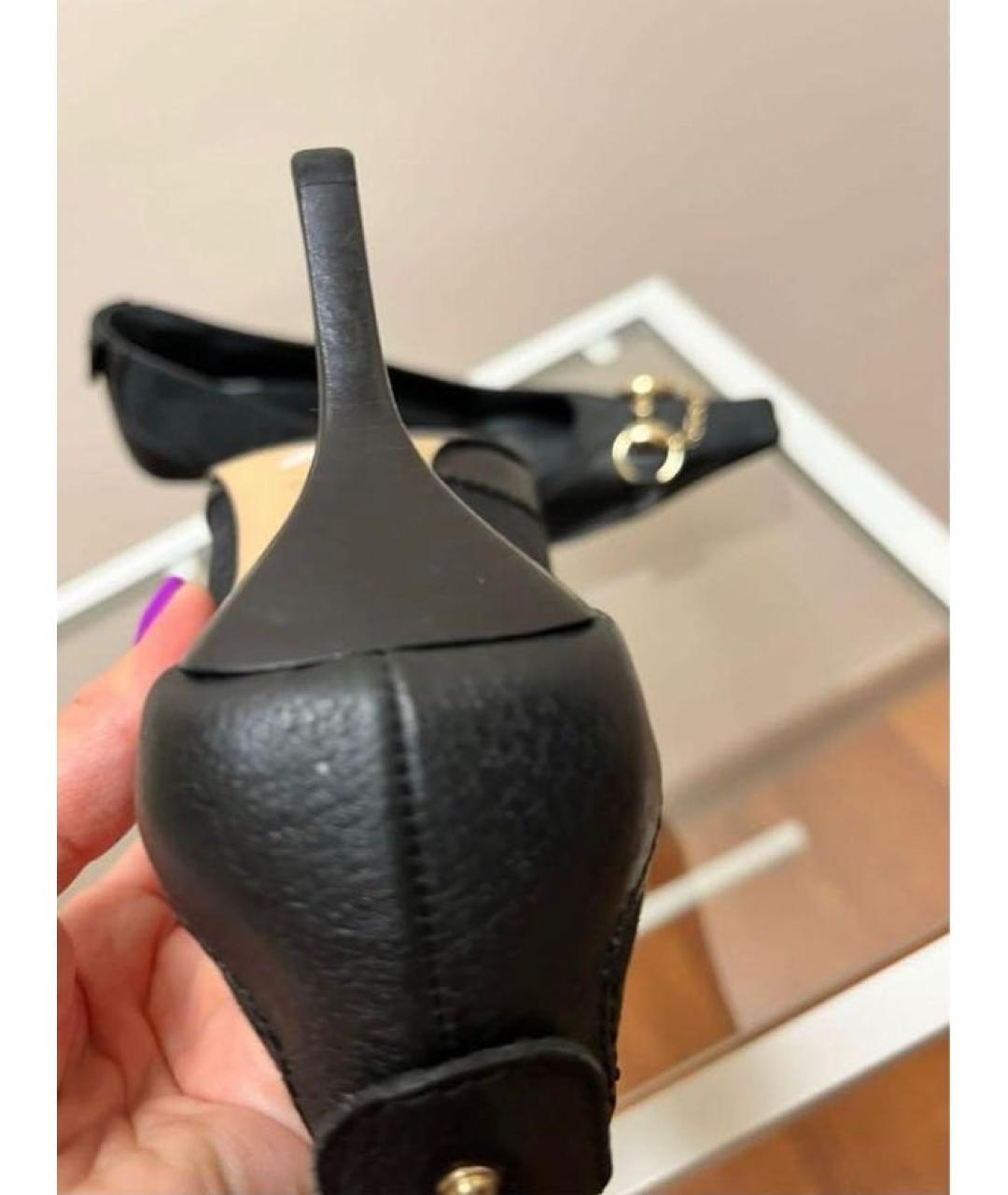 GUCCI Черные кожаные туфли, фото 4